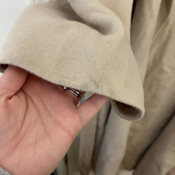 NWT $599 Calvin Klein 100% Wool Belted Long Line Wrap Winter Coat Size Large - Picture 12 of 15